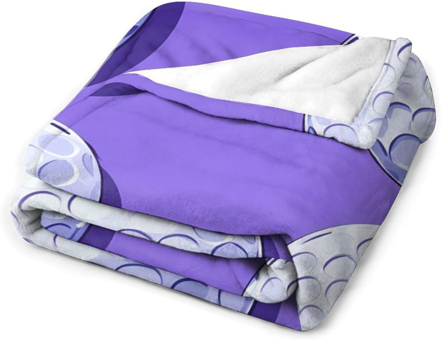 Golf Ball Throw Blanket for Couch Bed Plush Cozy Fuzzy Flannel Blanket for All Season 66"x90"