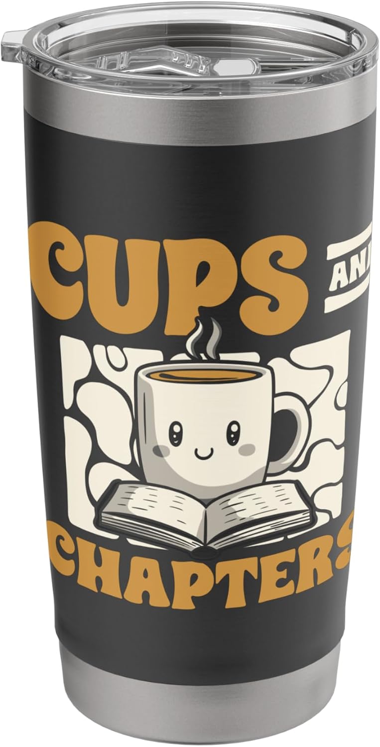 Cups & Chapters Coffee Books Coffee Lover Mug & Book Stainless Steel Insulated Tumbler