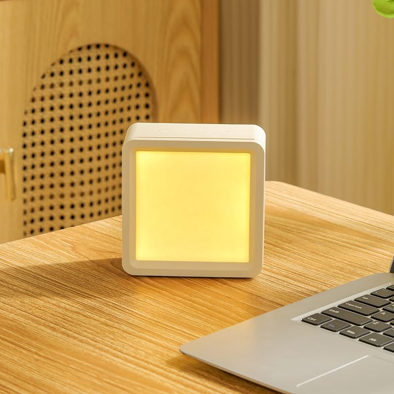 Sleep Speaker/Bluetooth Connectivity/White Noise Speaker/Ambient Night Light/Timed Auto-Off/Mood Soothing/Suitable for Adults & Children/Ideal for Personal Use or Gifting (White)