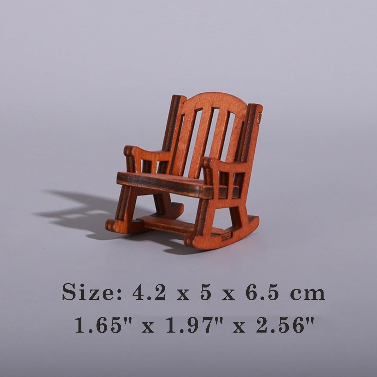 Miniature Cat Reading Figurine with Wooden Rocking Chair Set, White and Black Cats, for Office Desktop Decor, 2.4x3.3x4 cm, Funny Gifts for Mom Grandma, Cute cat Kitty Gift, Fairy Garden Decor