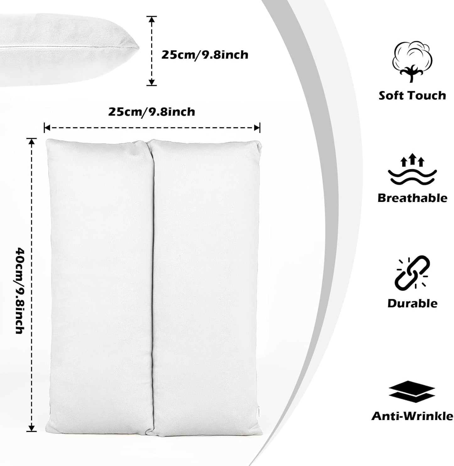 Comfortable Arm Rest Pillow for Better Sleep and Recovery Ideal Support for Swelling, Injury and Surgery Recovery Perfect for Side Sleepers(White)