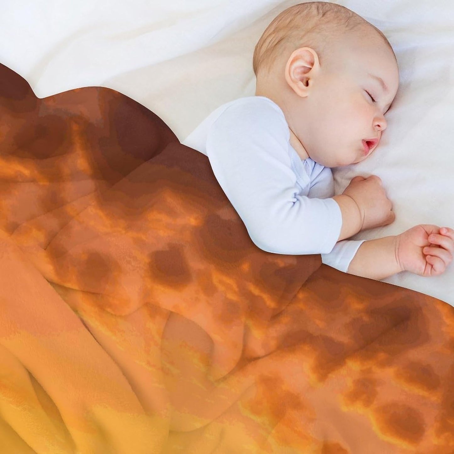 Cow and Sun Orange Sky Throw Blanket for Couch Super Soft Warm Lightweight Throw Blankets Cozy Flannel Bed Blanket Cute Decorative Blankets for All Seasons Home Decor Gift 30"*40"（76 * 100cm）