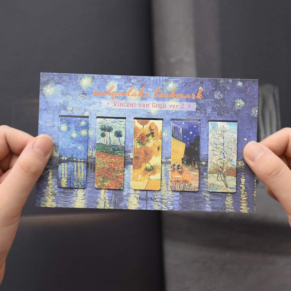 Monolike Magnetic Bookmarks Vincent Van Gogh ver.2, Set of 5