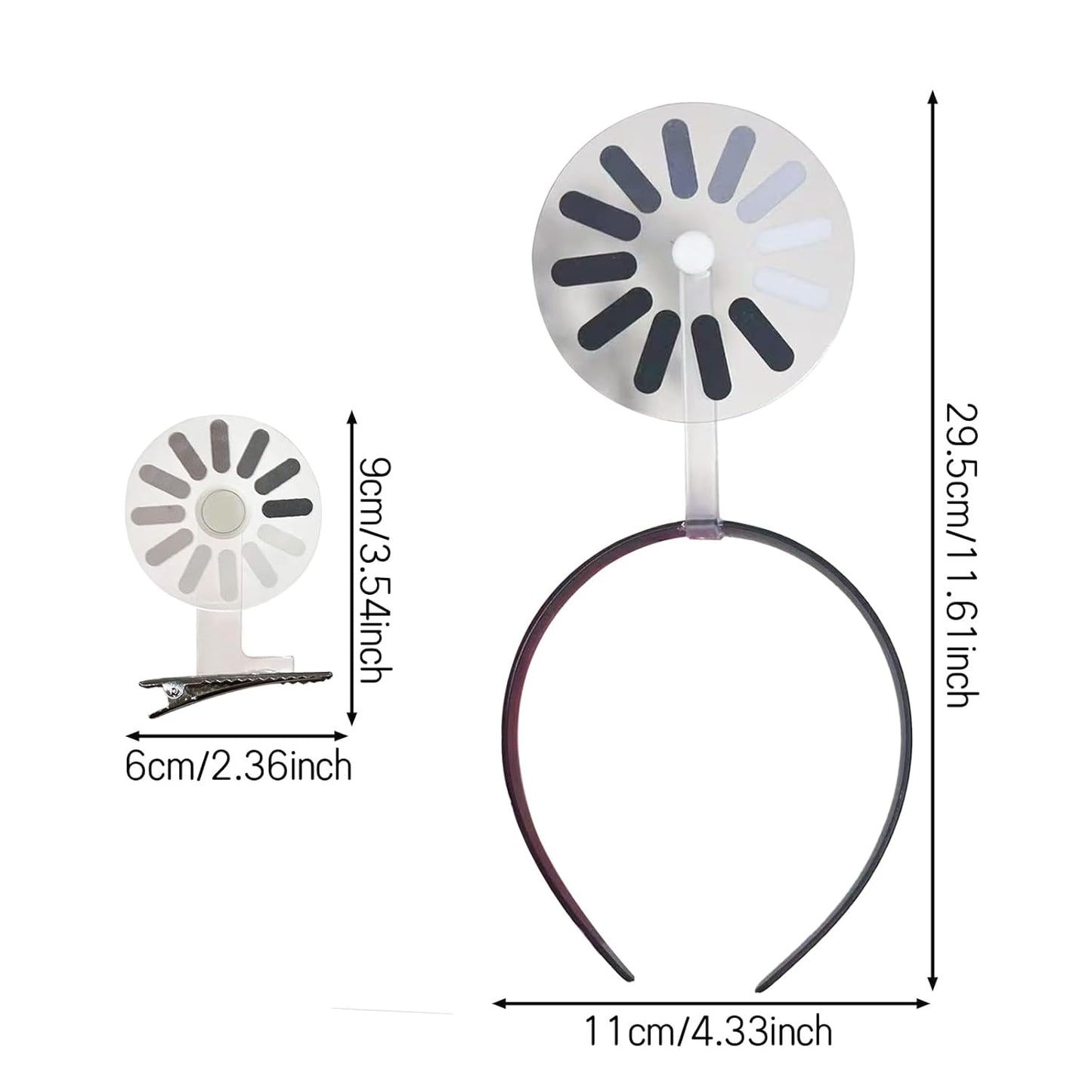 5 Pieces Abstract Brain Loading Creative Headband Hairpin - Rotatable, Humorous Symbol, Funny Mood Expression, Everyday & Party Hair Accessories