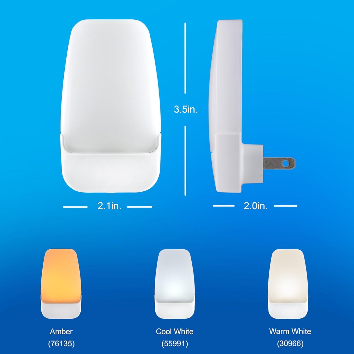 GE Sleeplite Night Lights Plug Into Wall, Dusk to Dawn Sensor, Ambient Lighting, Sleep Aid, Bathroom Décor, LED Lights for Bedroom, Apartment Essentials, Smart Home,76135, Amber, 2 Pack