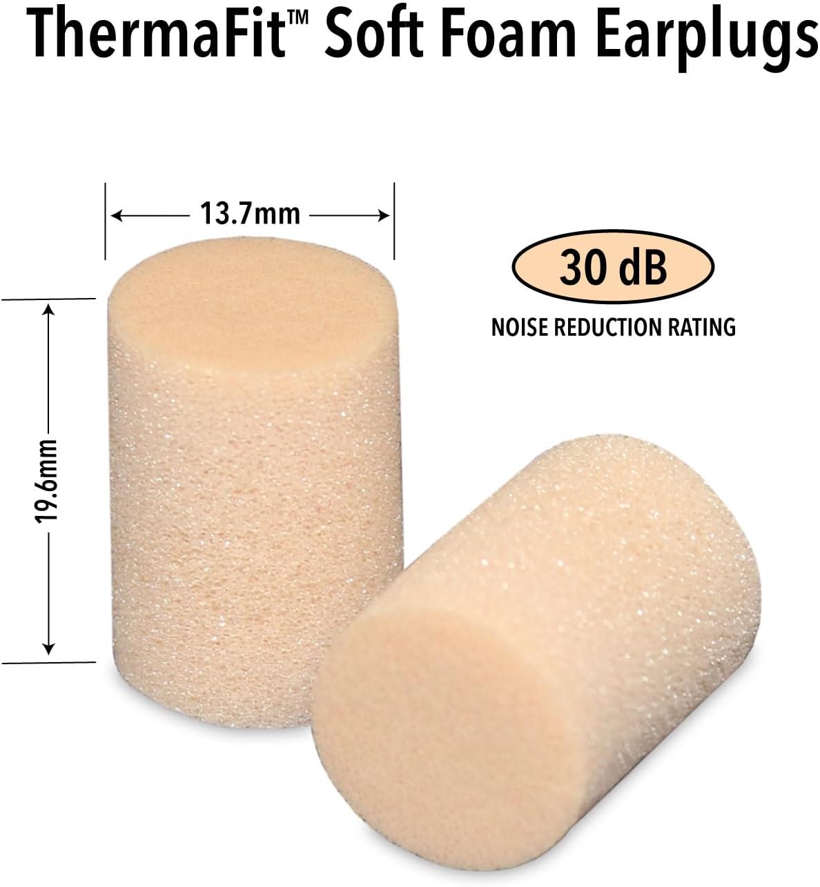 Mack’s ThermaFit Soft Foam Earplugs, 40 Pair - Comfortable Ear Plugs for Sleeping, Snoring, Work, Travel & Loud Events | Made in USA | Newly Upgraded and Improved