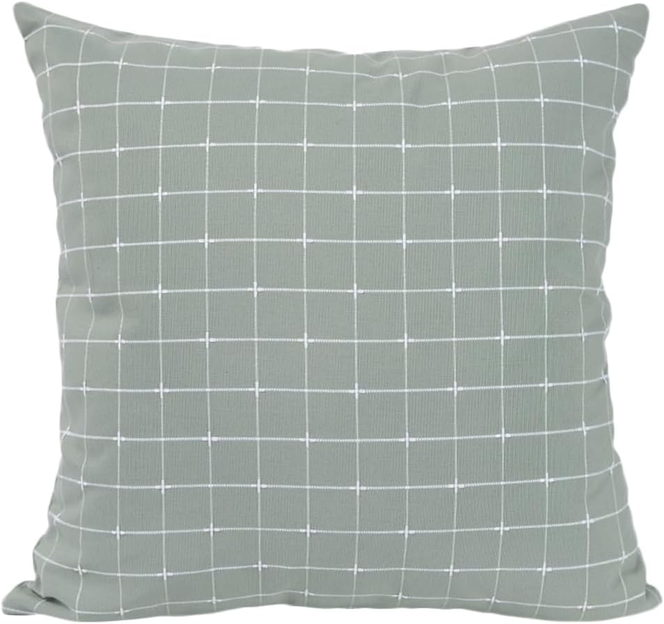 Tingting's Dream Soft Sofa Throw Pillows Decorative Bed Reading Rest Waist Pillow Back Cushion Square Office Chair Lumbar Support Pillow (Olive Green, 50×50CM/19.7"×19.7")