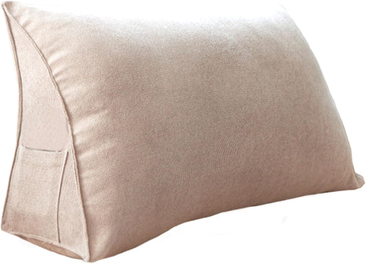 Wedge Pillow Support Cushion for Bed Headboard Sofa Back Positioning Support Pillow Soft Reading Wedge Headboard with