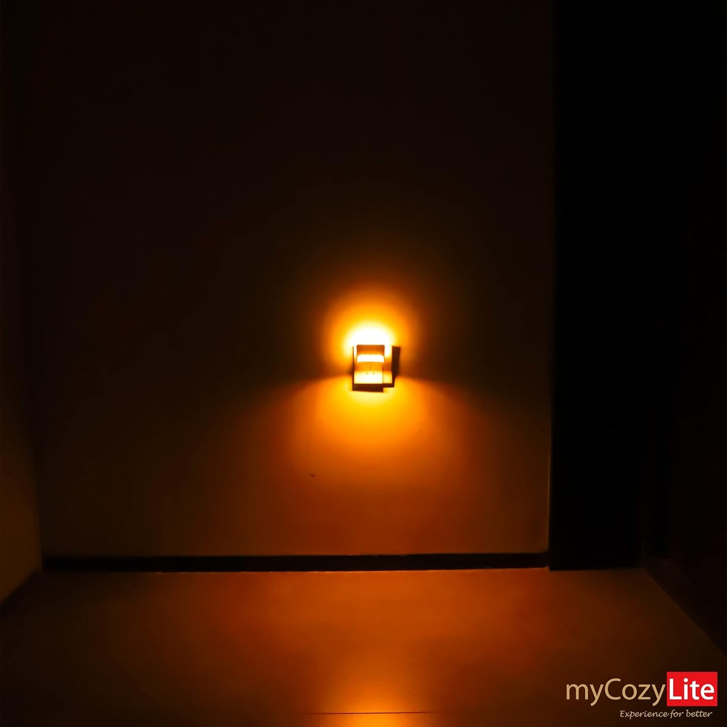 myCozyLite Amber Night Light Plug in, Dual Light Modes Adjustable, Dusk to Dawn Sensor, Automatic ON Off, 2 Pack Night Lights Plug into Wall for Bedroom, Bathroom, Kitchen, Hallway, Stairway