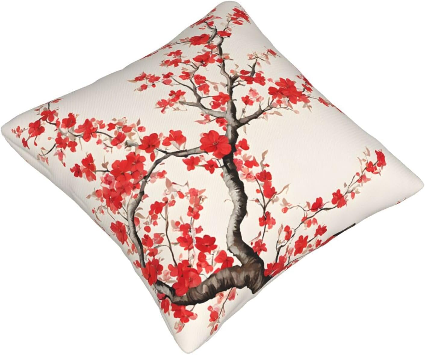 All-Season Square Pillow Covers 18"X18", Floral, Decorative Throw Pillow Covers for Sofa Bed Couch, Hidden Zipper Cushion Cover, Square Lumbar & Accent Pillowcases for Home Decor