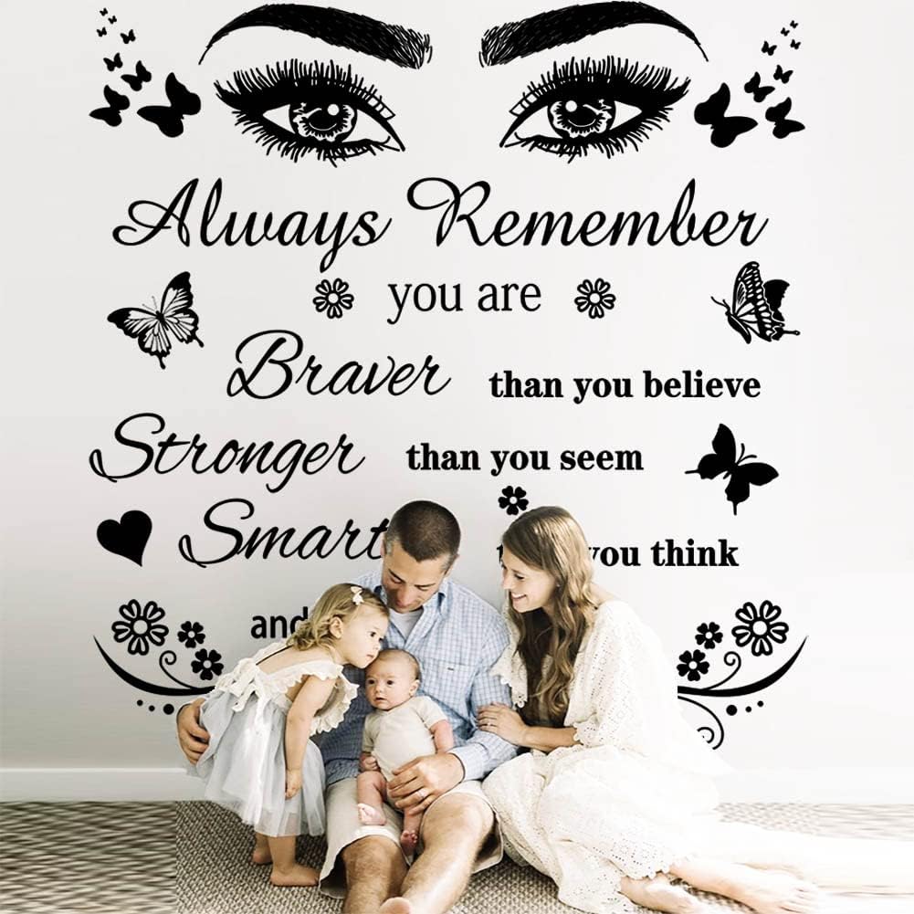 Vinyl Wall Stickers - Peel & Stick Motivational Quote Wall Decals for Bedroom, Living Room & Dining Room Home Decor