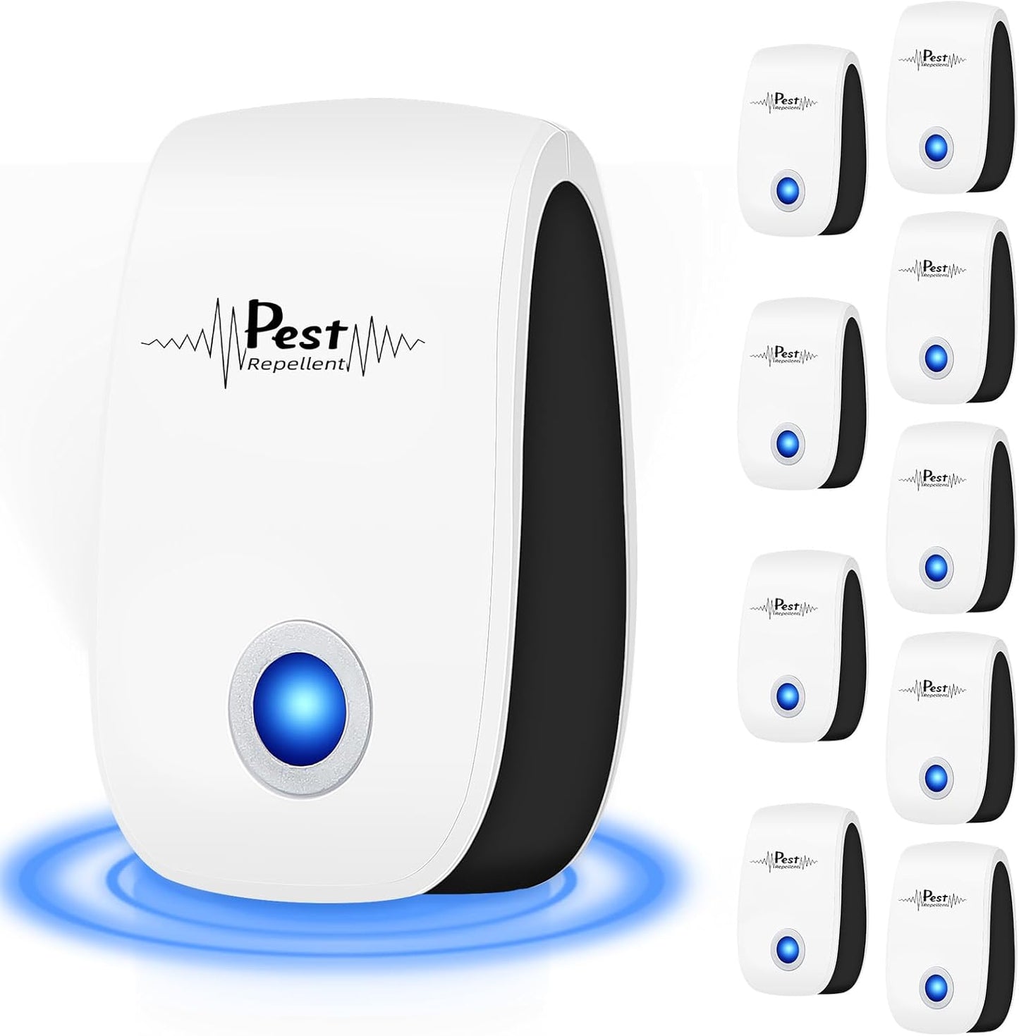 2026 New Ultrasonic Mouse Repellent Plug in Pest Repeller Indoor Control for Rodent, Mice, Rat, Roach, Bugs, Spider, Electronic Rodent Repellent Devices for House Garage Basement Attic,10Pack