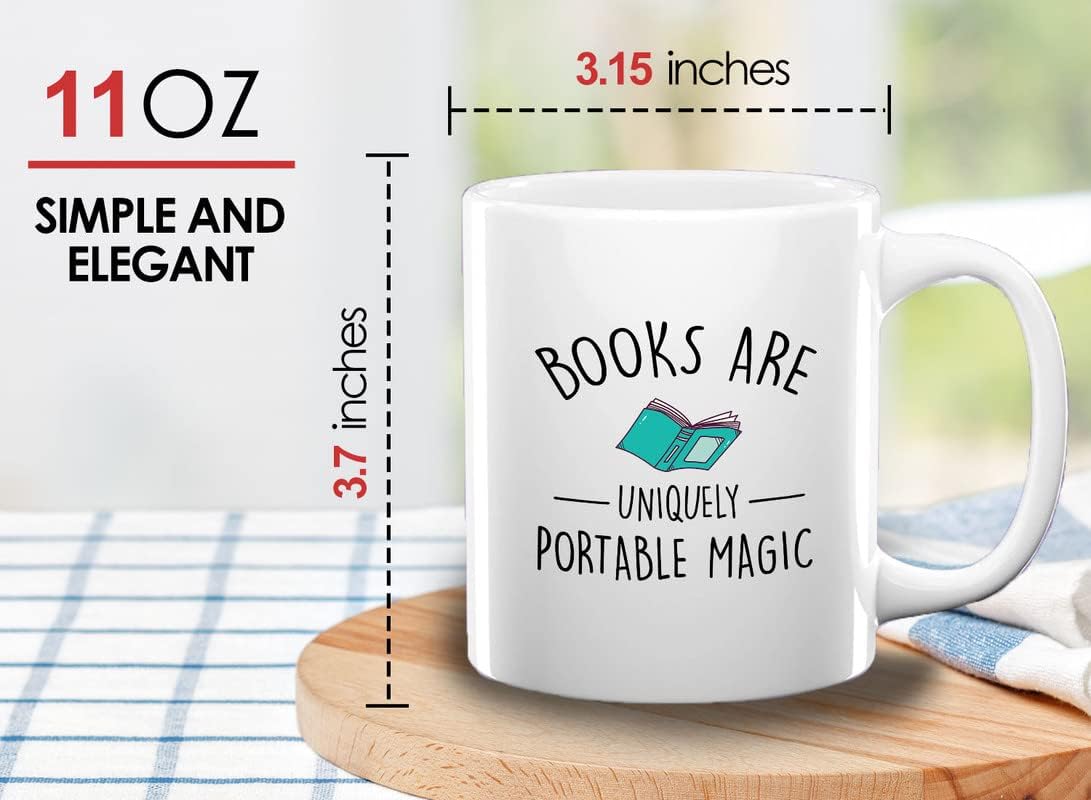 Book Lover Coffee Mug 15oz White - I Almost Forgot My Reading Glasses - Gift For Poets Bookish People Bibliophile Librarian Book Club Reader
