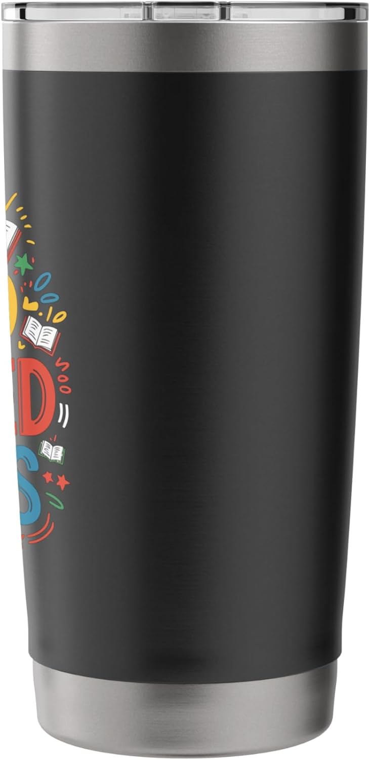 I read banned books, Bookworm Library Librarian Reader Stainless Steel Insulated Tumbler