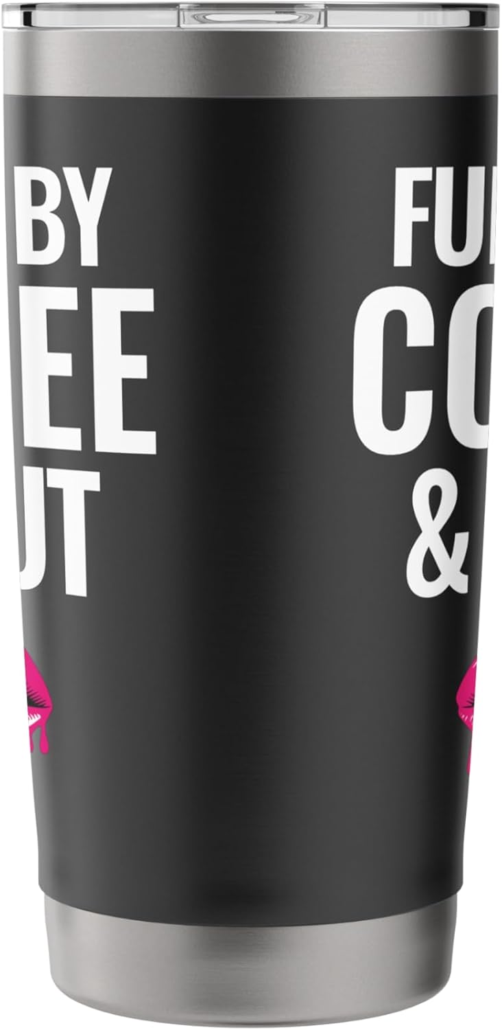 Fueled By Coffee And Smut Dark Romance Book Lovers Stainless Steel Insulated Tumbler