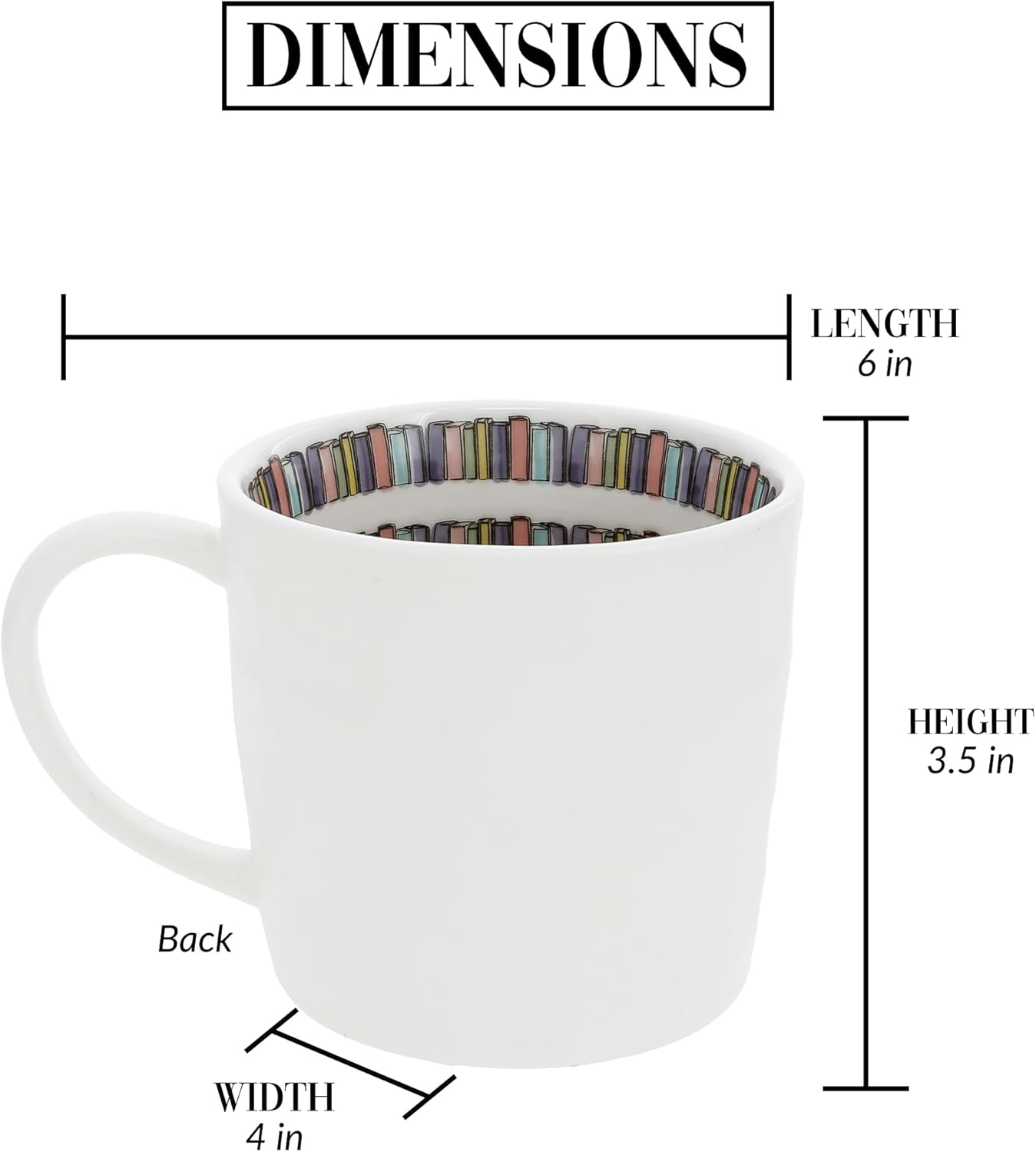 Pavilion Gift Company - Main Character - 16 oz Ceramic Mug Coffee Tea Main Character Reading Book Lover Reader Librarian Drinkware