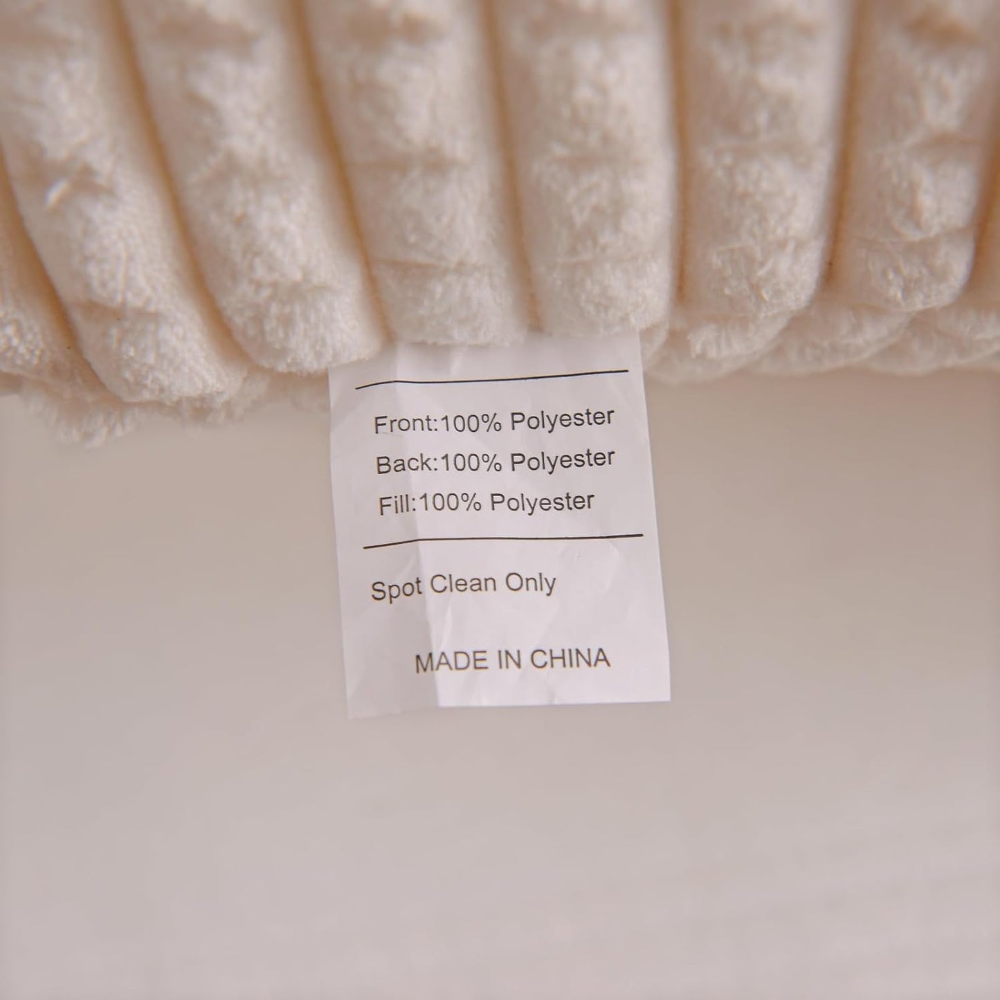Waffle Wedge Reading Pillow with Arms — Large, Ivory, Adult & Children, Bed or Couch