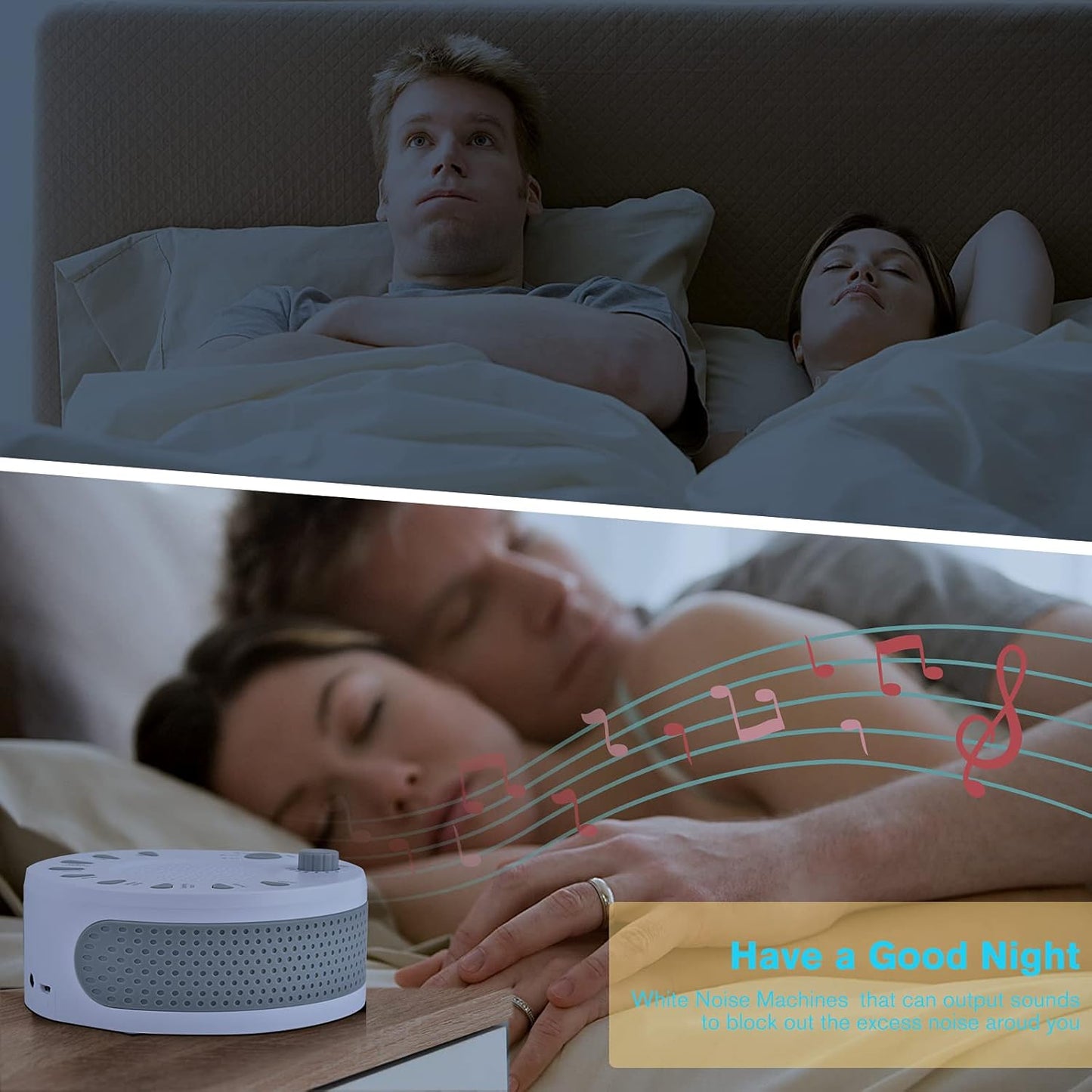 ORANGEHOME Portable White Noise Machine for Adults, Baby & Office Privacy - Sleep Sound Therapy with 9 Natural Soothing Sounds, 3 Timers, 32 Volume Levels, Battery Powered for Travel, Home, Nursery