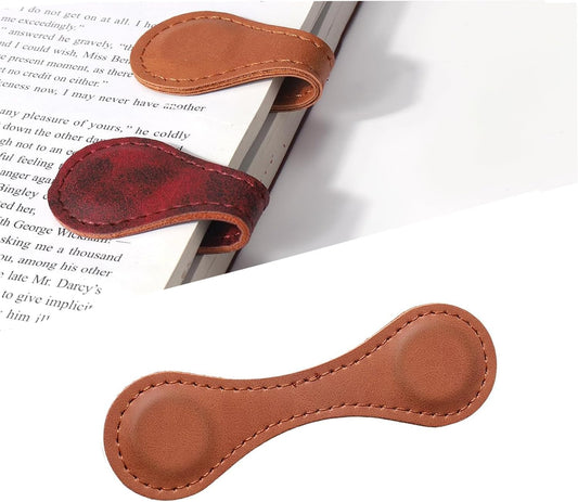Magnetic Bookmarks，Magnetic Leather Bookmark，Magnetic Bookmarks for Women，Gifts for Women, Book Lovers, Family, Friends, Kids, Readers