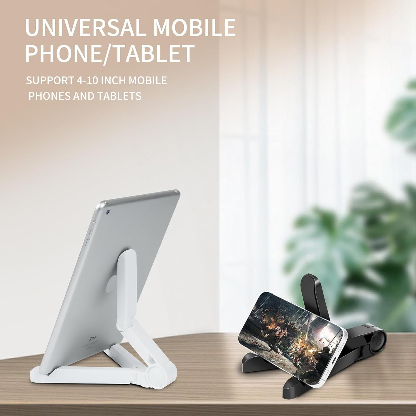 Caeithyo Portable Monitor Stand & Tablet Stand Holder- Adjustable, Foldable, Light-Weight, Compatible with 7 to 10.2 Inches Most Tablets, Kindle Fire and Smart Phones