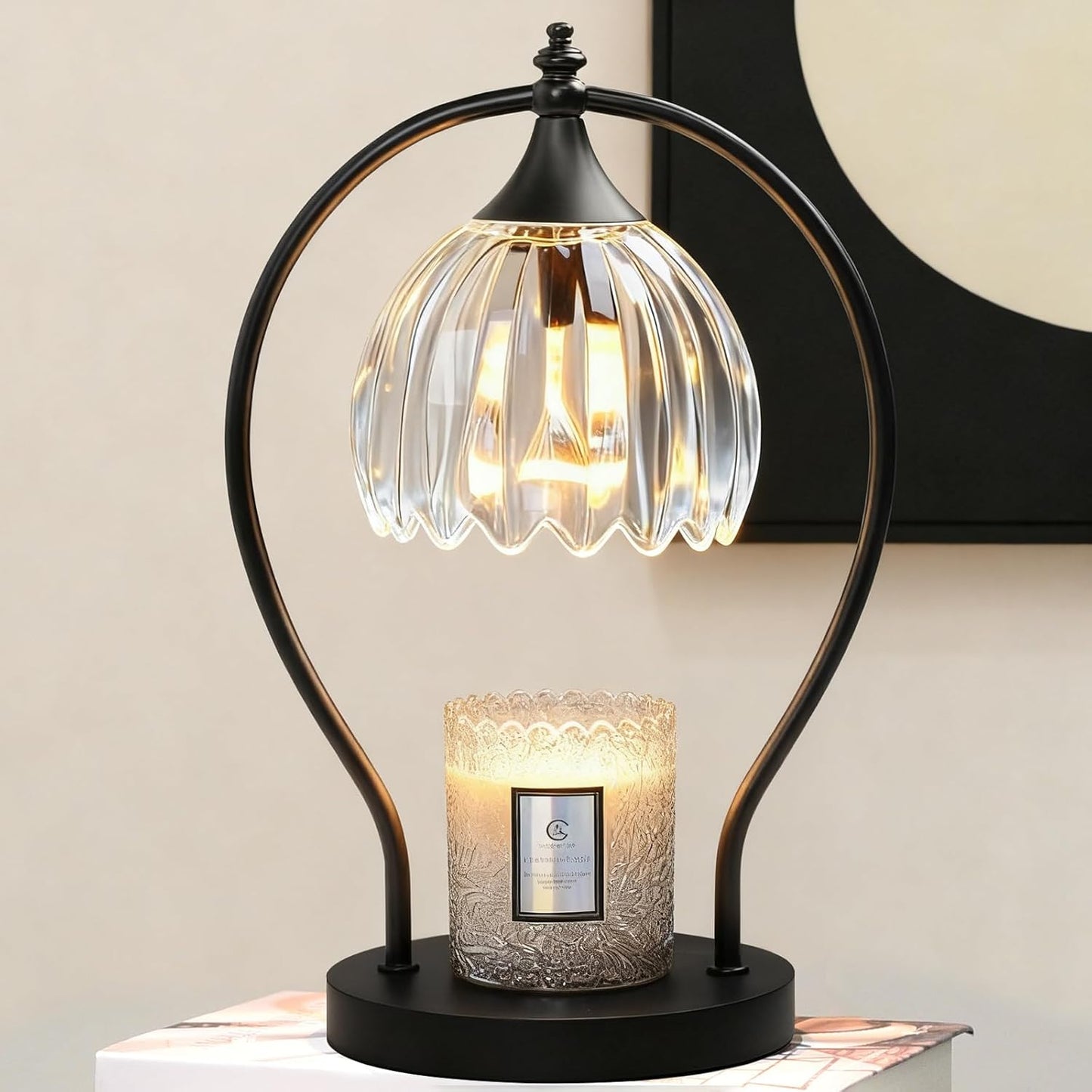 Candle Warmer Lamp with Timer Dimmer - Candle Warmer for Jar Candles - Plug in Wax Melt Warmer Unique Birthday Gifts for Women Mom House Warming Gifts New Home Room Decor