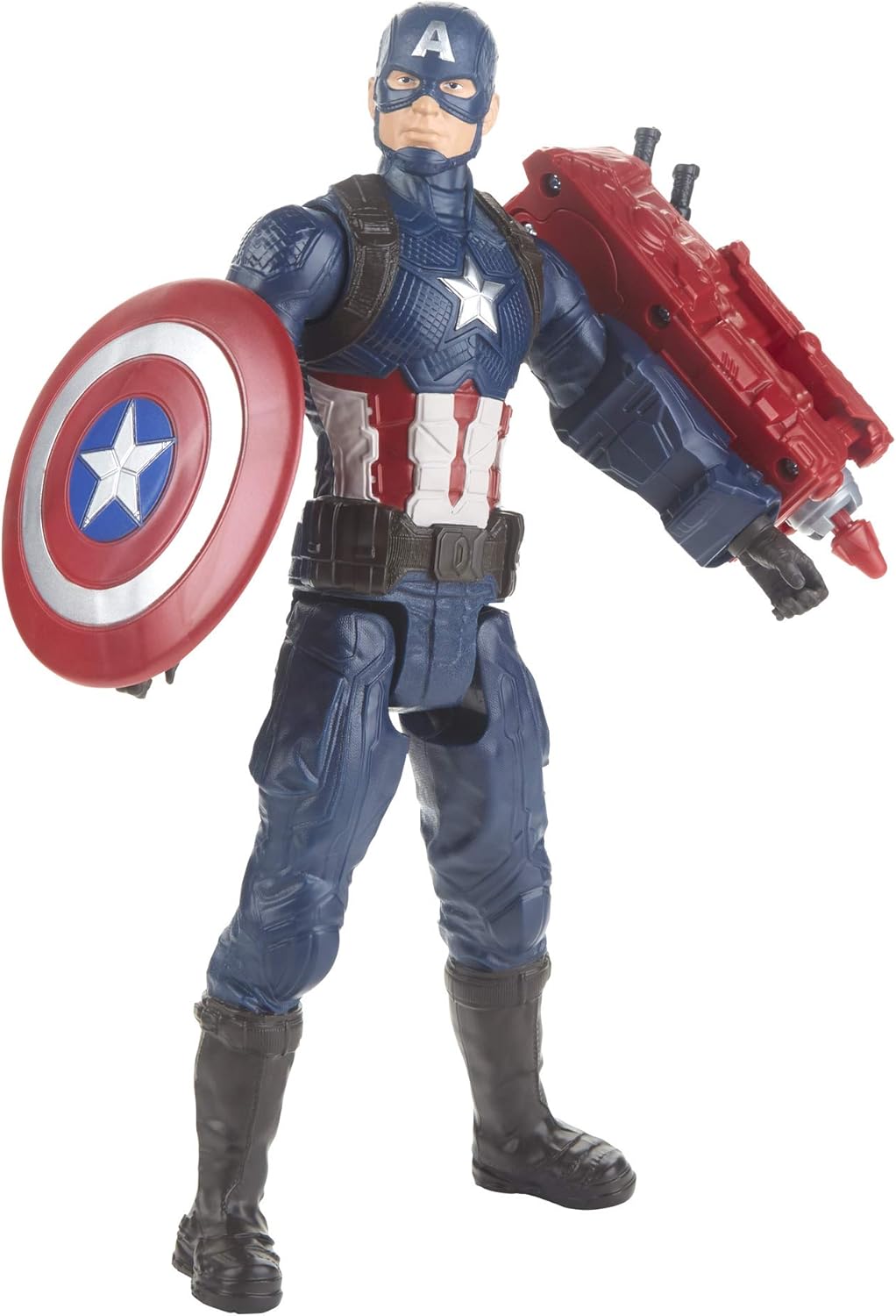 Marvel Avengers: Endgame Titan Hero Series Captain America 12"-Scale Super Hero Action Figure Toy with Titan Hero Power Fx Port