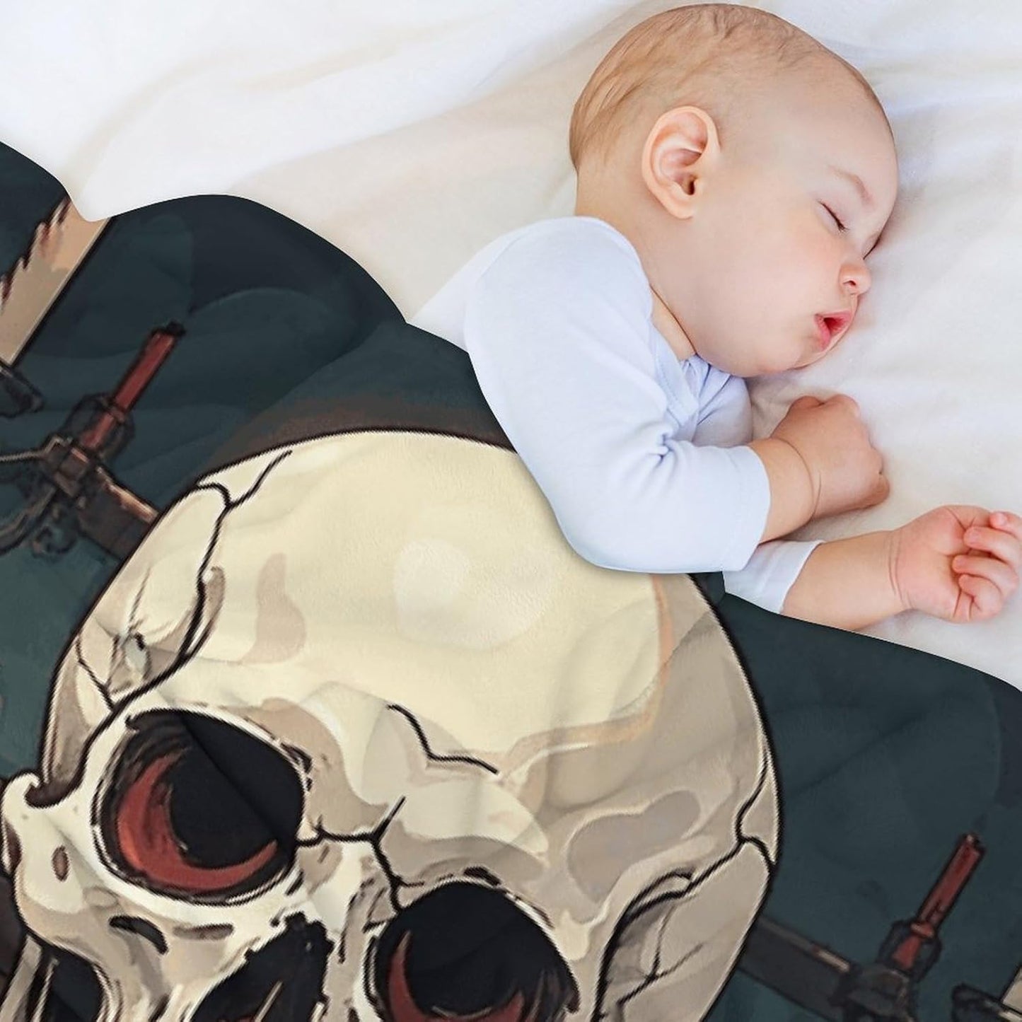 Custom Skeleton Reading Blanket Lightweight Flannel Fleece Throw for Couch Sofa Bed Luxury Soft Cozy Plush Lap Bedtime Blanket for All Seasons Bedroom Home Decor Gifts 30"*40"（76 * 100cm）