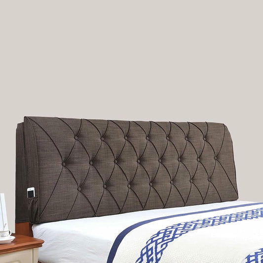 Blue,Paste/61x23x4In,Rectangular Headboard Cushion Bedside Pillow Bed Backrest Wall Mounted Headboard,Solid Color Double Support Upholstered Sofa Bed Bunk Bed Pillow