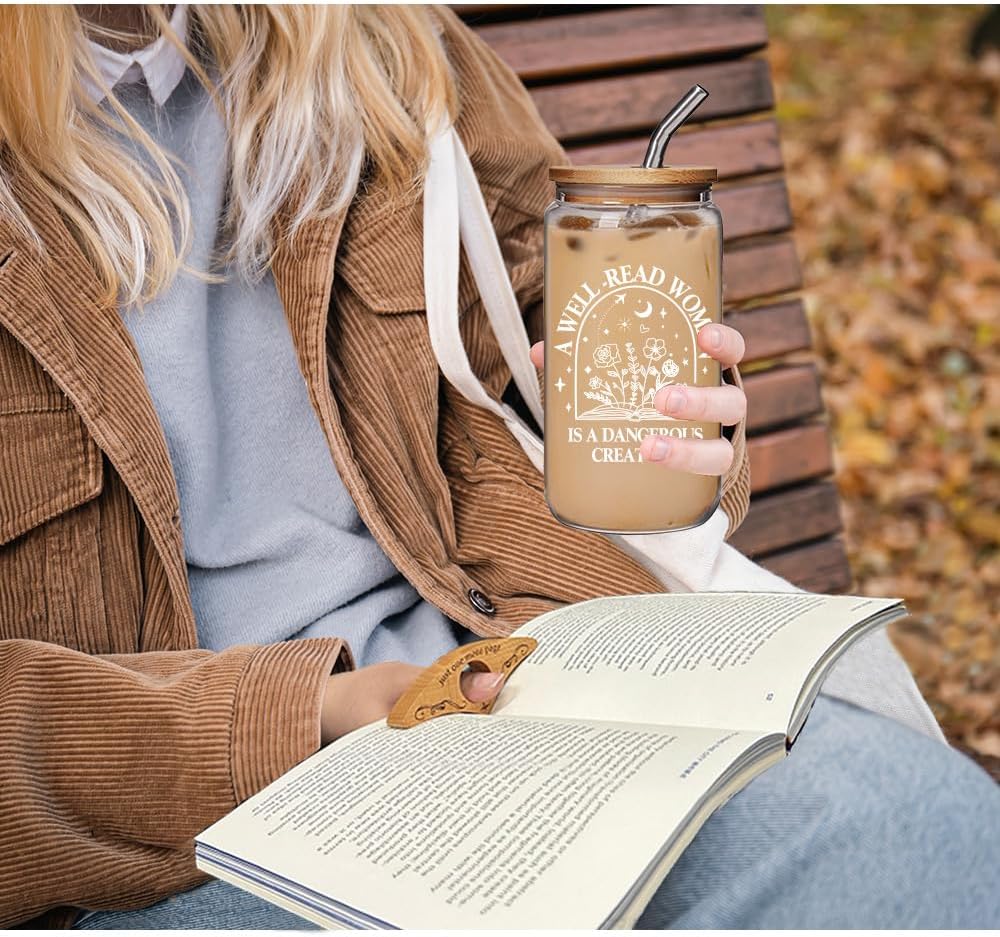 7Pcs Book Lover Gifts for Women, Bookish Birthday Gifts for Readers, Librarians, Bookworms, Present for a Book Lover Reading Gift for Women, Learning Graduation Gift for Teacher Student