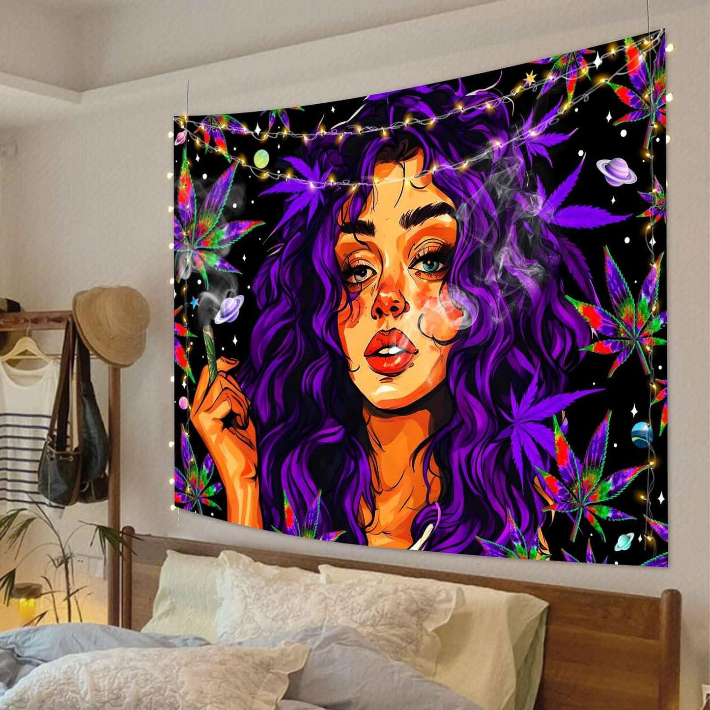 F-FUN SOUL Anime Tapestry Cool Tapestries 40x30inches Trippy Tapestry for Bedroom Hanging Men Room Decor