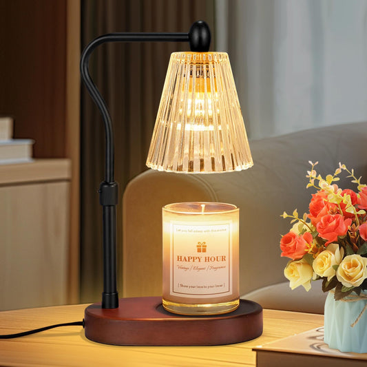 Candle Warmer Lamp, with Timer and Dimmer, Adjustable Height, Christmas Birthday Gifts for Women Mom, House Warming Gifts, Home Decor, Thanksgiving Decorations,Wax Warmer for Scented Jar Candles