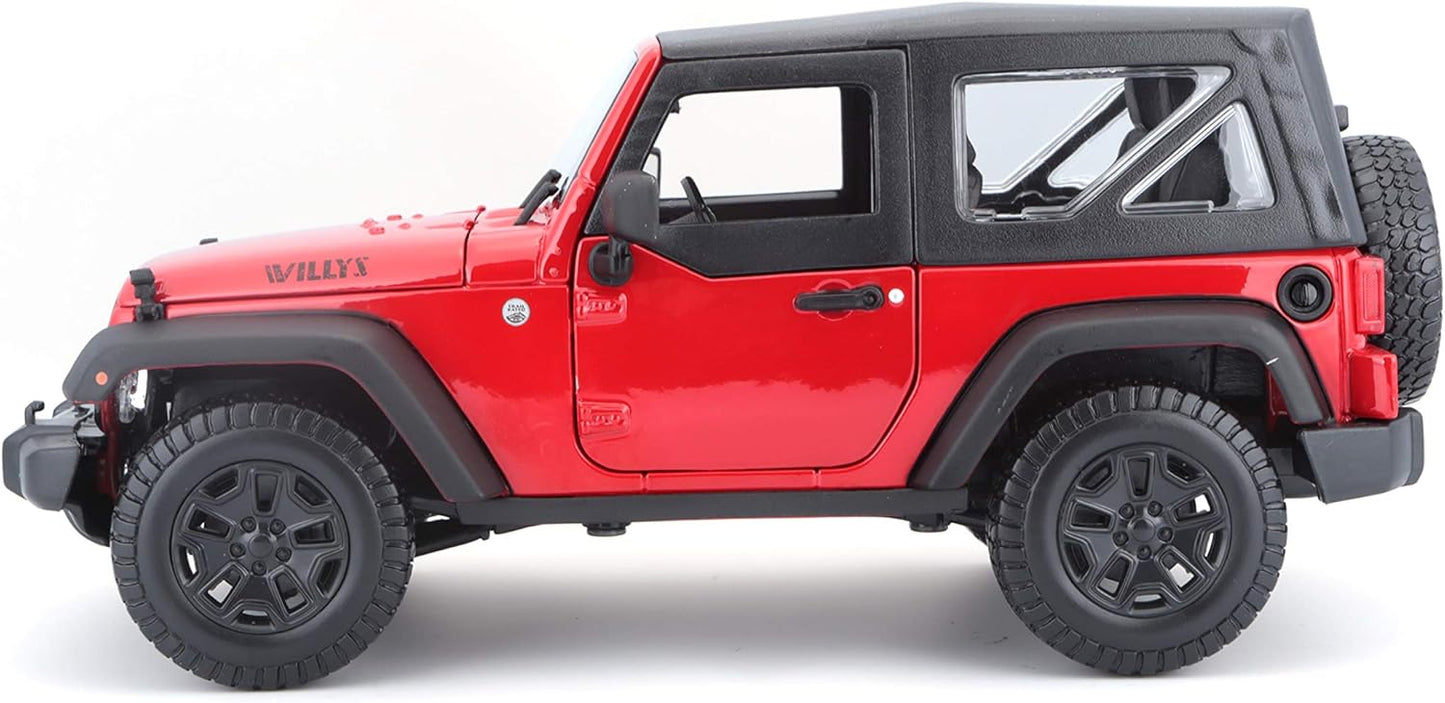 Maisto 1:18 2014 Jeep Wrangler Diecast Vehicle (Colors May Vary)