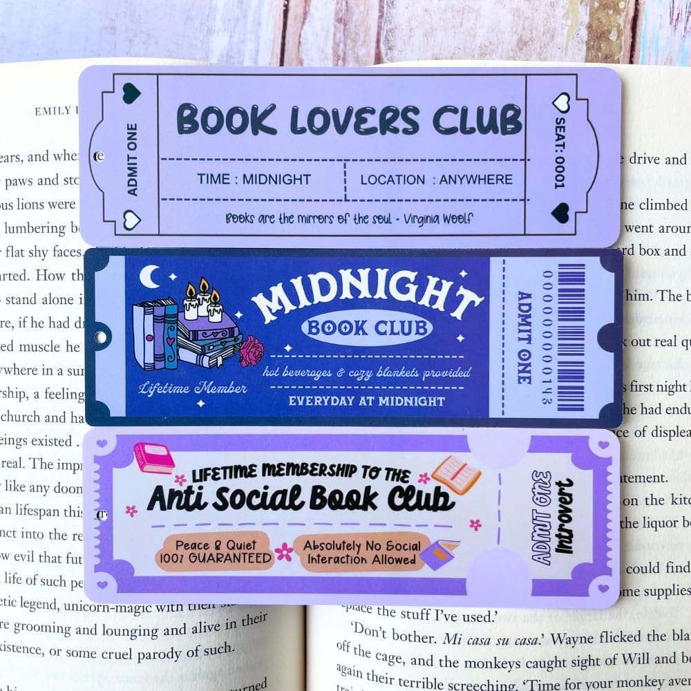16PC Cute Bookmarks Set Funny Bookmark Sets for Women Bookish Page Markers Book Clubs Lovers Dark Romance Anti Social Fantasy Thriller True Crime Booktok Club Readers Accessories Supplies Gifts Bulk