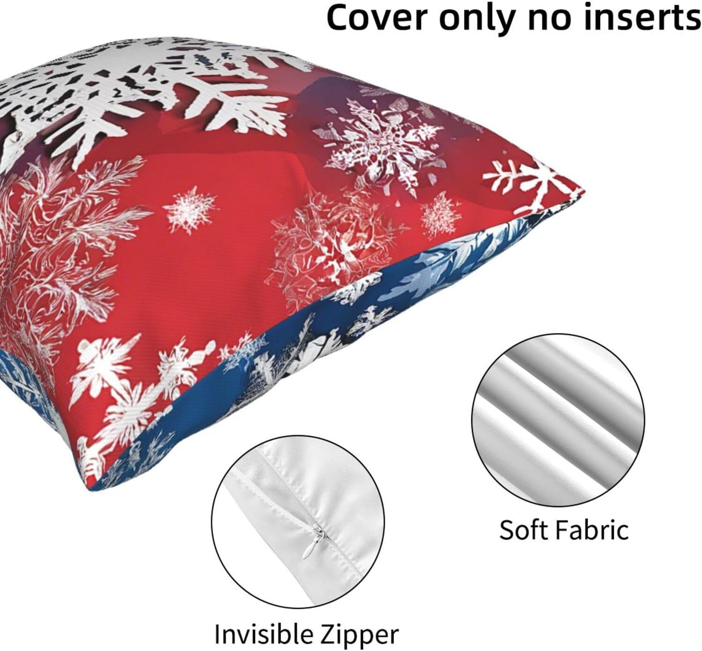 All-Season Square Pillow Covers 18"X18", Glitter Sequin Spot, Decorative Throw Pillow Covers for Sofa Bed Couch, Hidden Zipper Cushion Cover, Square Lumbar & Accent Pillowcases for Home Decor