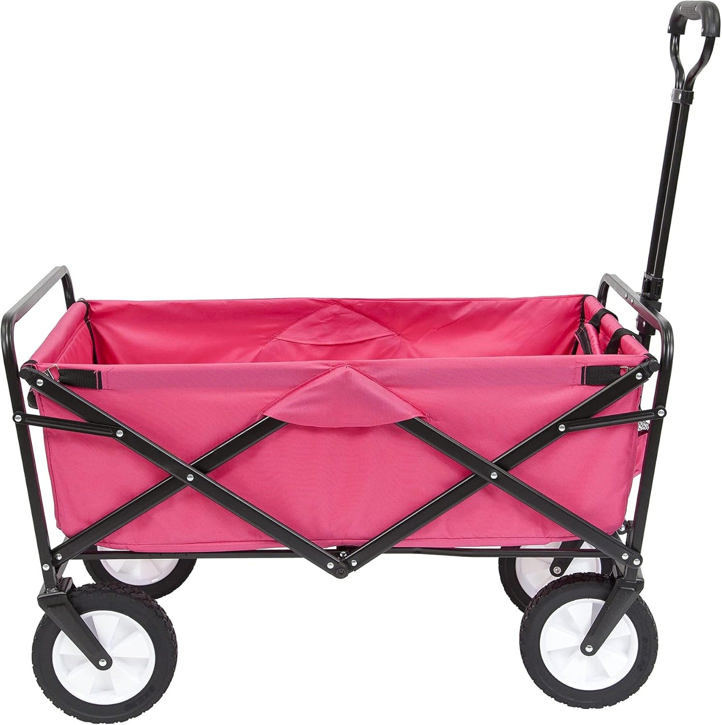 Mac Sports Mac Wagon (WTC-118) Pink & MacSports Collapsible Folding Outdoor Utility Wagon, Black