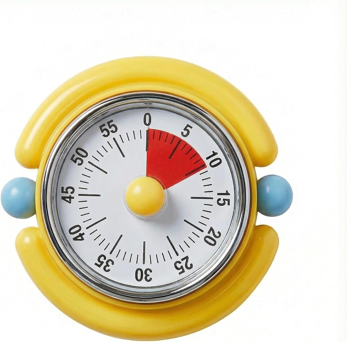 Visual Timer, Cute Magnetic Mechanical Kitchen Timer for Cooking, No Batteries Required, 60-Minute Countdown Clock for Study, Classroom, Baking, Yoga, Pomodoro - Loud Alarm
