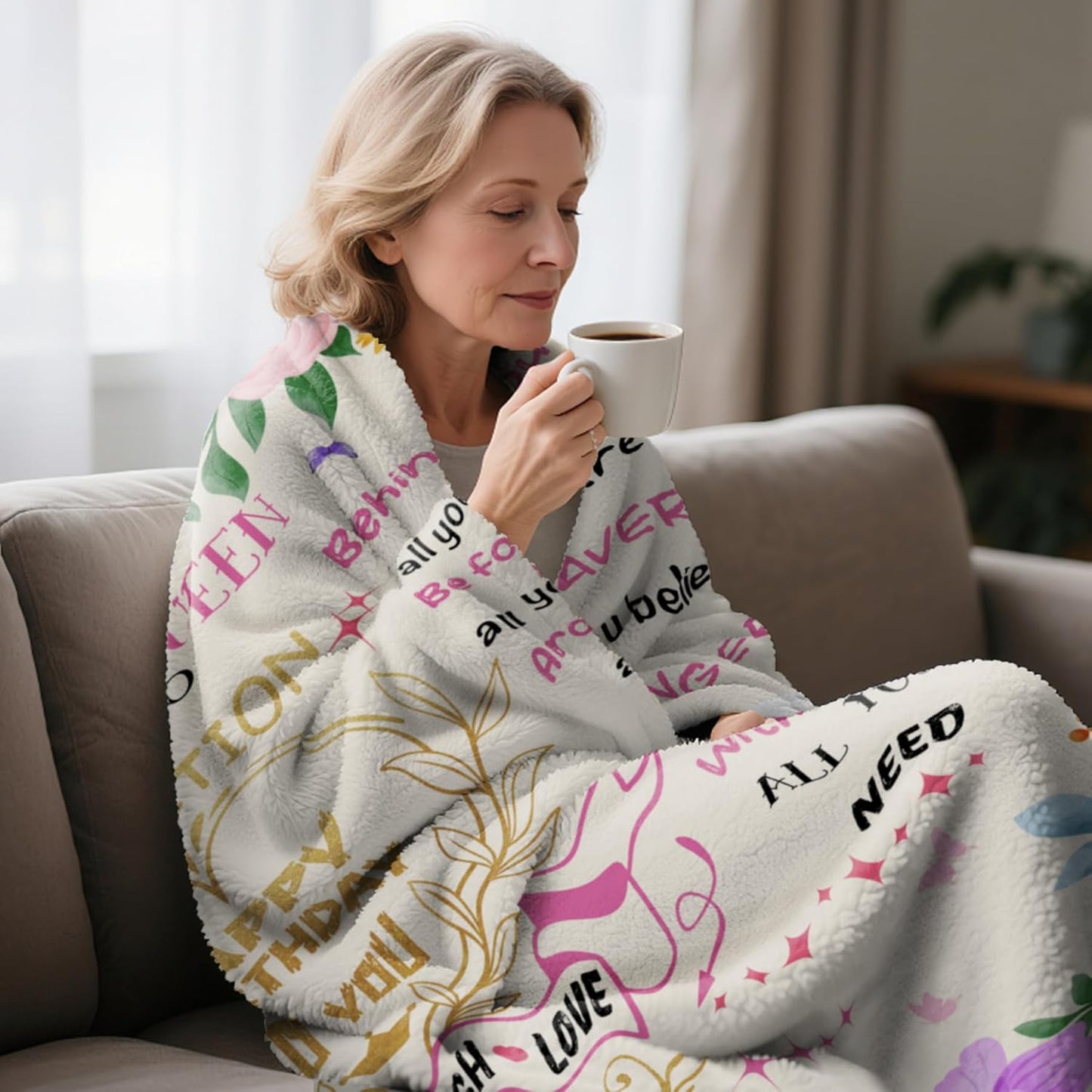 Birthday Gifts for Women,Gifts for Her,Womens Birthday Gifts,Happy Birthday Gifts for Women,Womens Gifts for Birthday Blanket 50"X60"