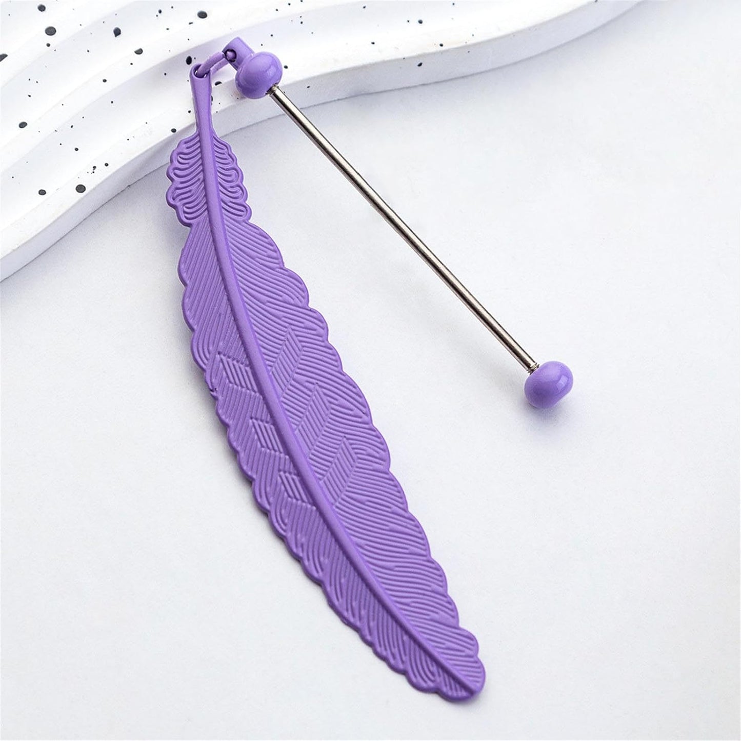 Beadable Bookmarks Metal Book Page Holder with Pendant Reading Book Lover Reader