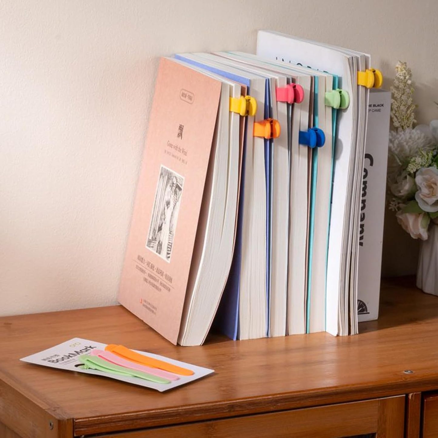 6pcs Automatic Bookmark, Silicone Book Marks for Reading Women, Men, Kids, Book Lovers, Cute Unique Book Markers for Reading, Reading Accessories Gifts for Book Lovers