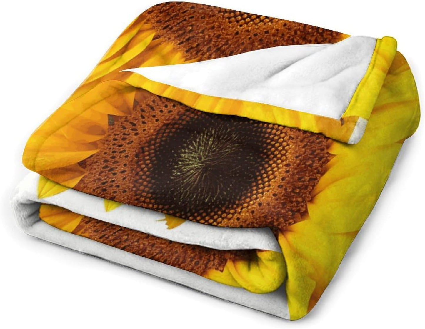 Sunflower Isolated Blanket Super Soft Lightweight Throw Blanket Cute Cozy Warm Bed Blanket Decorative Fuzzy Blanket All-Season Home Decor Gift for Sofa Couch Living Room 50"*60"（130 * 150cm）