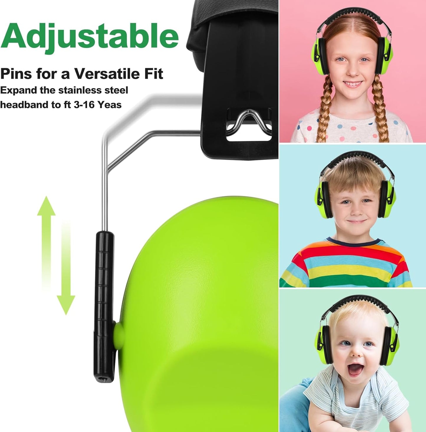 Floriogra 6 Pack Noise Canceling Headphones for Kids, Kids Ear Protection Earmuffs for Autism, Toddler, Children, Noise Cancelling Sound Proof Earmuffs/Headphones for Concerts, Air Shows, Fireworks