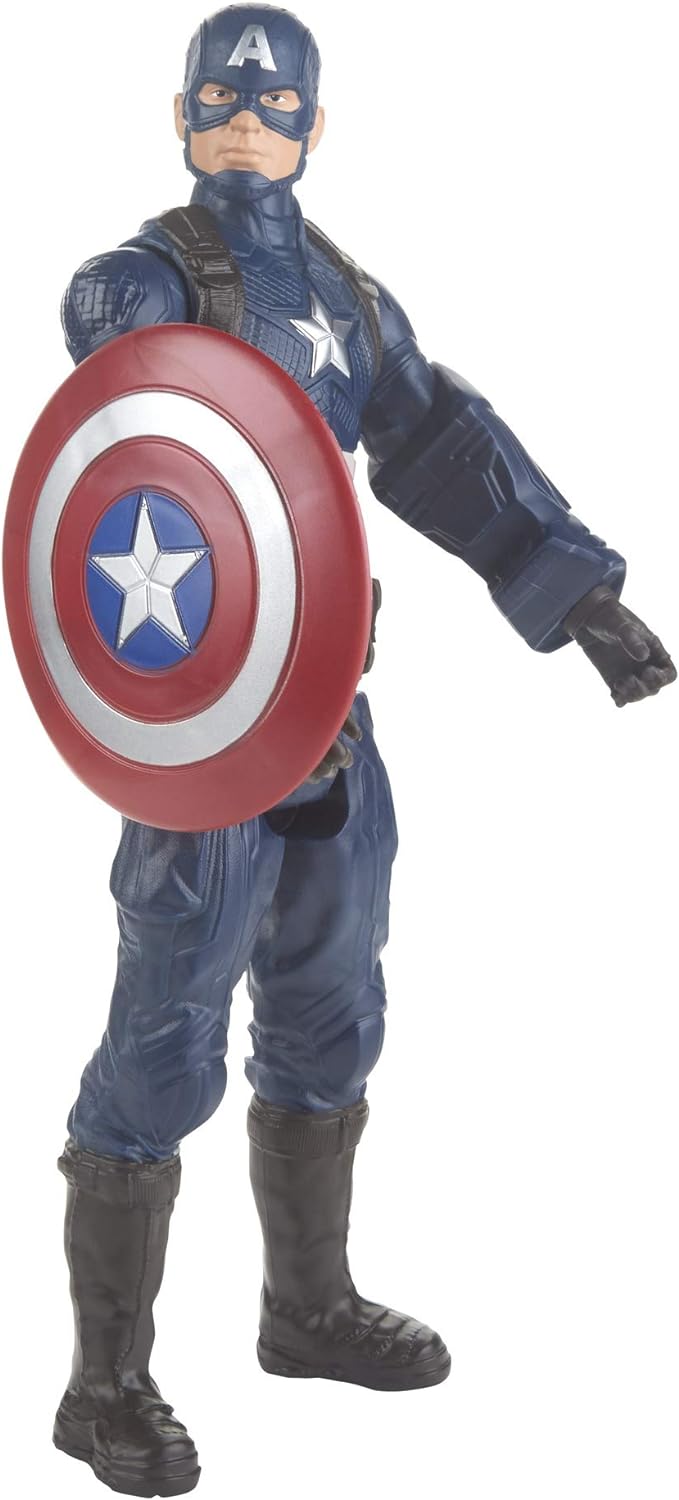 Marvel Avengers: Endgame Titan Hero Series Captain America 12"-Scale Super Hero Action Figure Toy with Titan Hero Power Fx Port