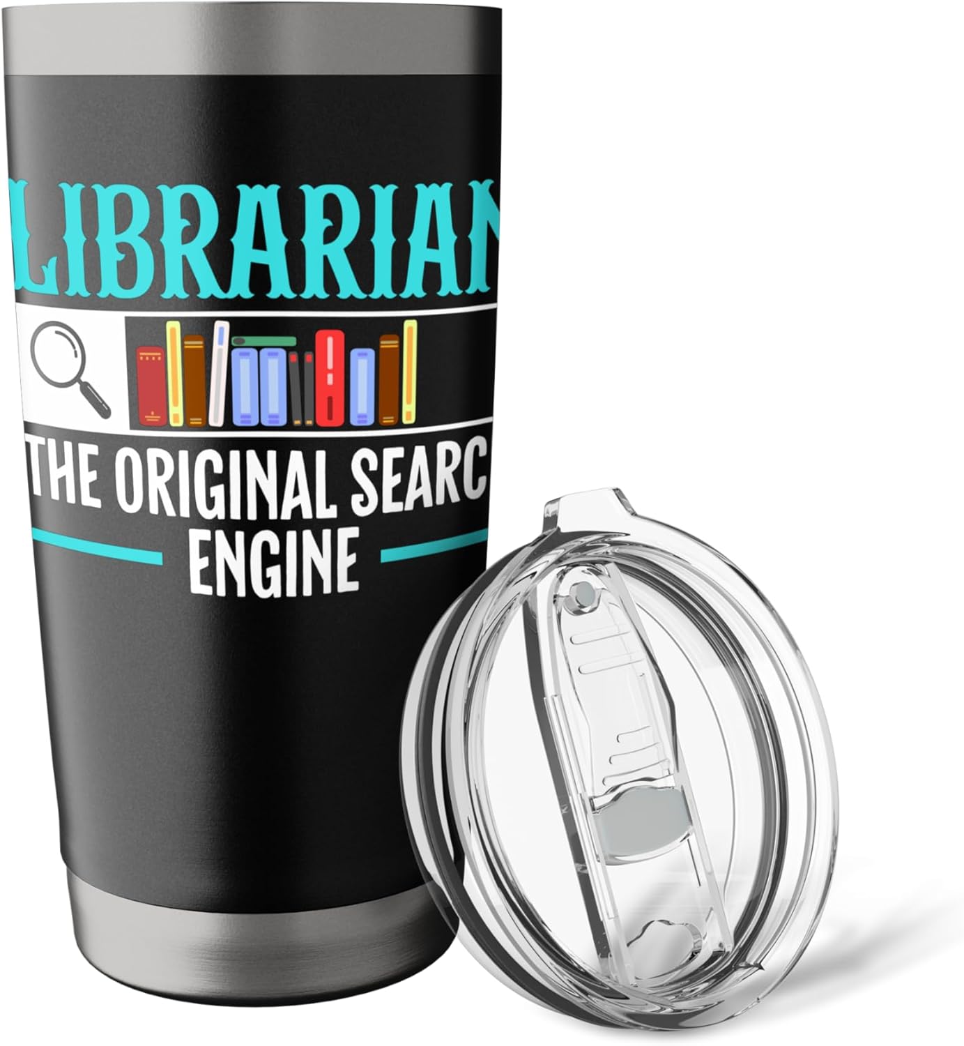 Librarian The Original Search Engine Library Book Lover Stainless Steel Insulated Tumbler
