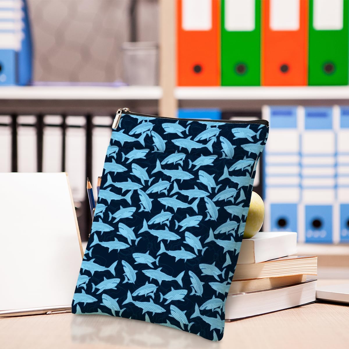 Shark Book Sleeve Book Cover Cute Shark Gifts for Women Friendship Bookish Gifts Books Protector Pouch for Teen Girls Sister Bestie BFF Christmas Birthday Graduation Book Club Gift
