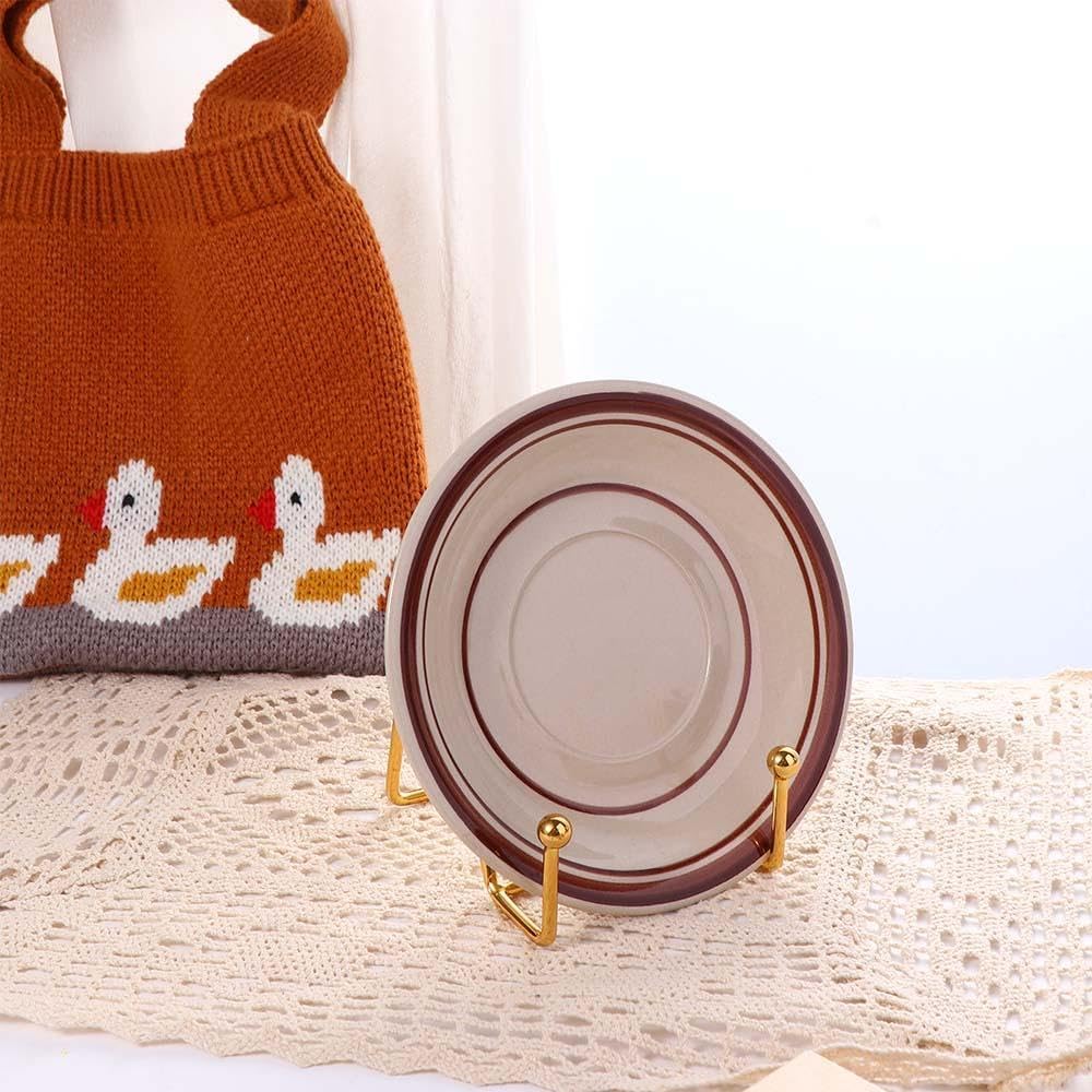 Kopida Plate Display Stands, Iron Easel Plate Holder Display Stands Metal Frame Holder for Picture, Photo, Decorative Plate Dish, Tabletop Art