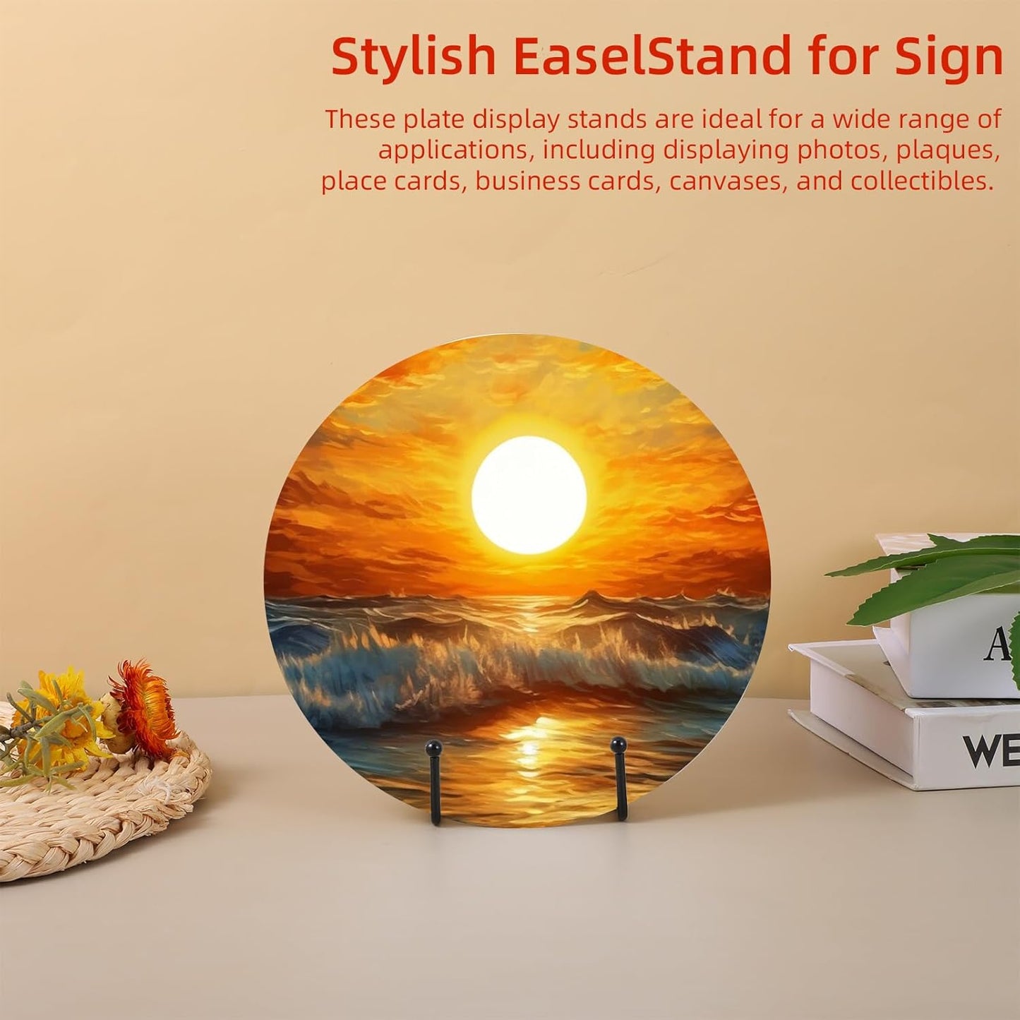 Plate Stands for Display, 18 Pack Metal Black Plate Picture Stand 4.5 Inch Book Picture Holders Easel Book Holder for Display Photo Creation Collectibles Phone on Table Desktop