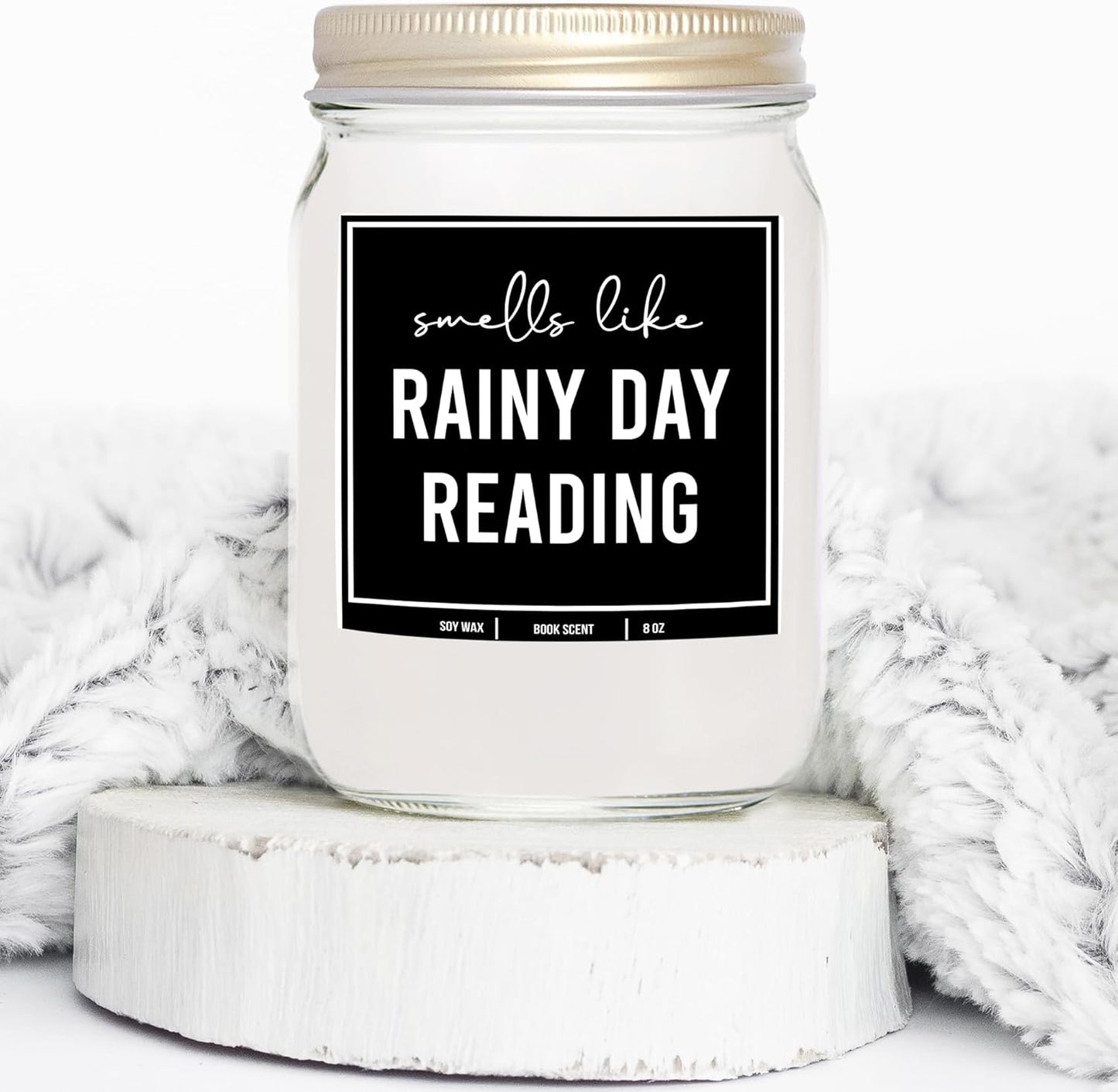 You Nique Designs Reading Candle That Smells Like Books 8oz Candle Gift for Book Lovers, Avid Readers, Cool Gifts for Readers, Bookworms Present, Book Themed Candles