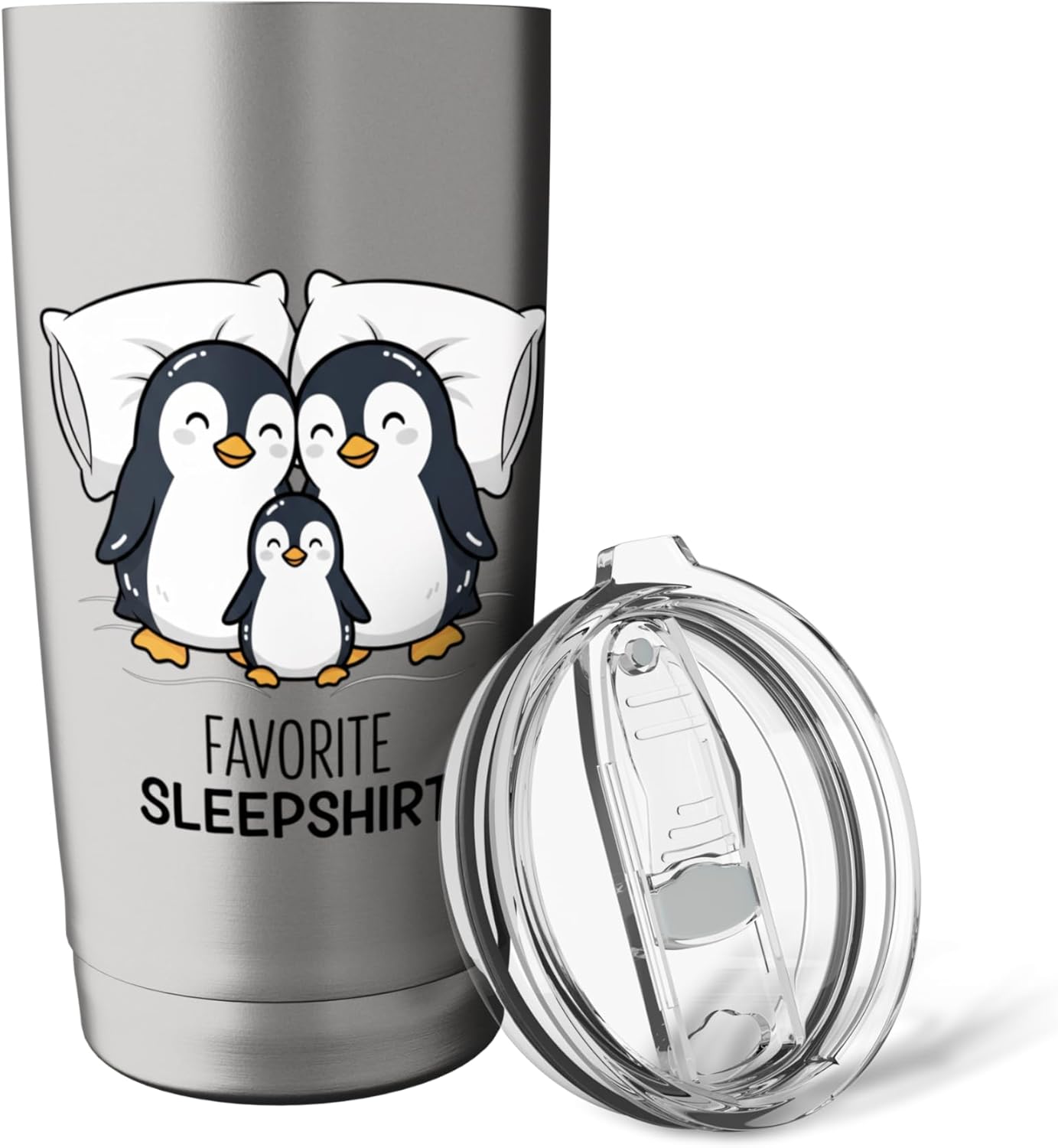 Penguin Favorite Sleepshirt Sleepwear Funny Seacre Stainless Steel Insulated Tumbler