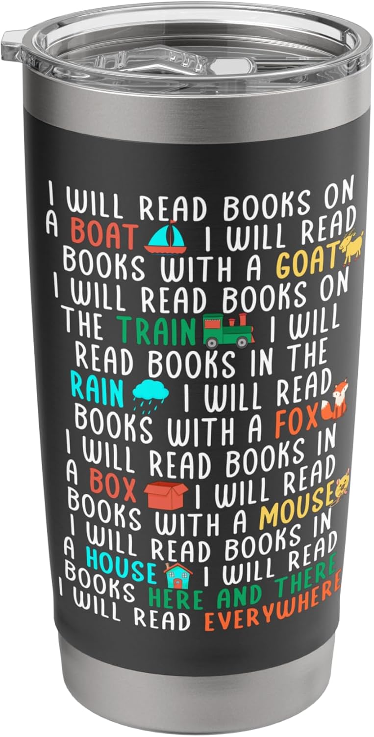 I Will Read Books On A Boat & Everywhere Reading Book Stainless Steel Insulated Tumbler