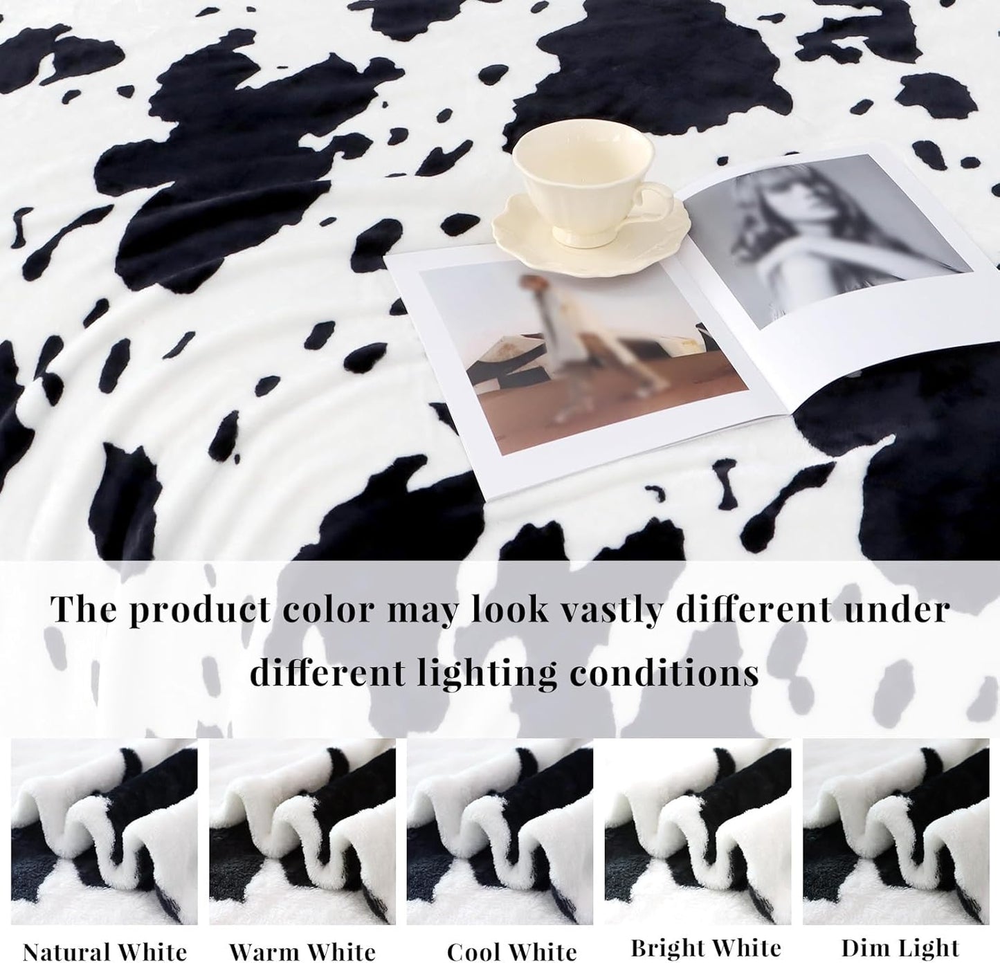 Cute Blankets for Girls Boys, Warm Fuzzy Plush Small Soft Fleece Throw Blanket for Car Seat Stroller Travel, All Seasons 40x50 inches
